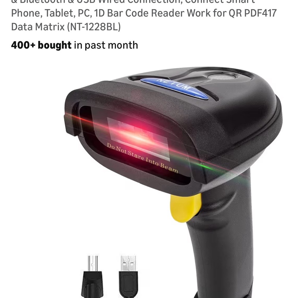 Black Barcode Scanner